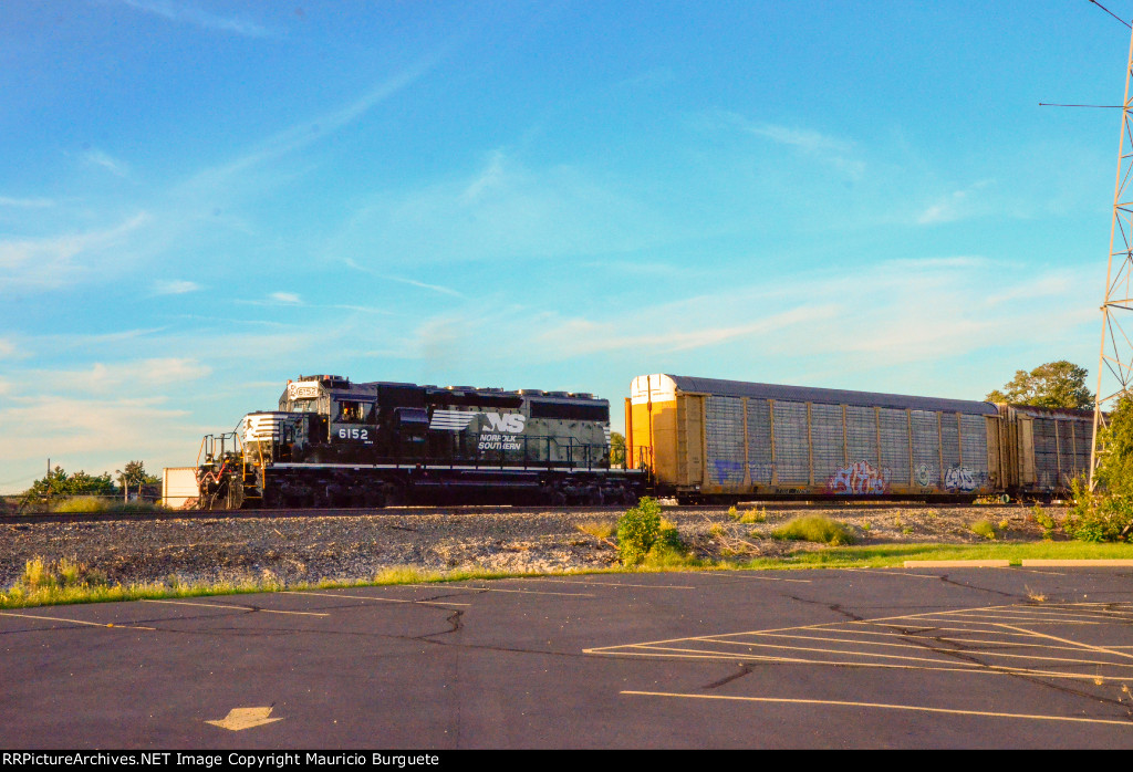 NS SD40-2 Locomotive in the yard